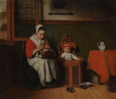 The Lacemaker, c.1656 by Nicolaes Maes